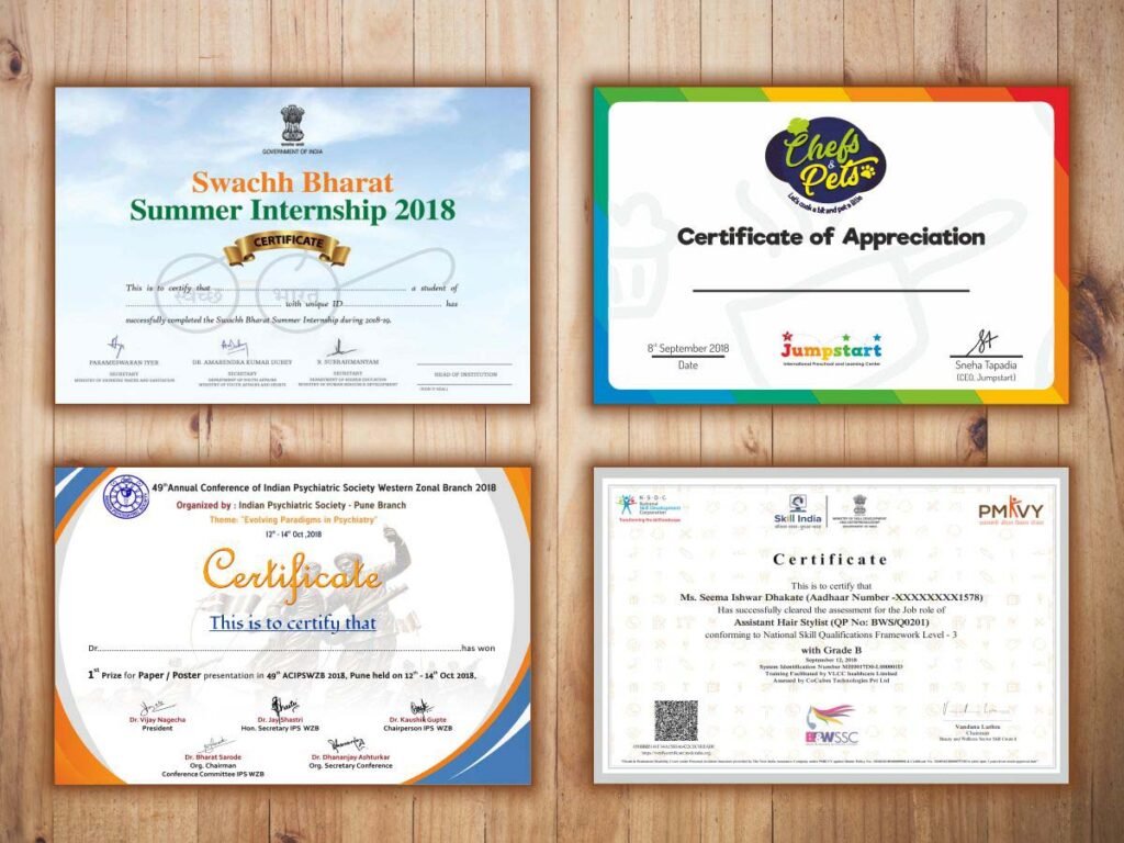 Certificate Printing Keighley
