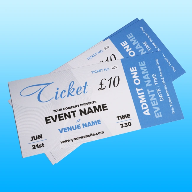Tickets Printing Keighley